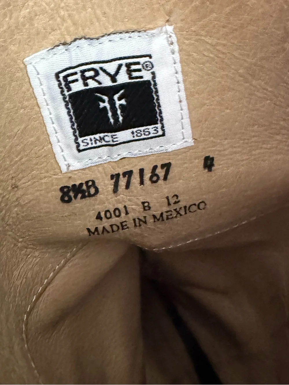 Frye Black Leather Knee High Riding Boots